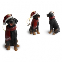Rottweiler Christmas Tree Ornaments