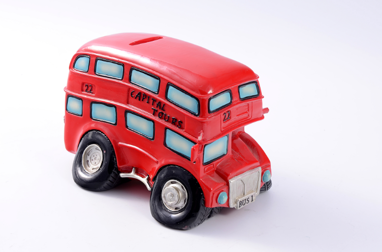 New Design Custom Resin School Bus Money Box