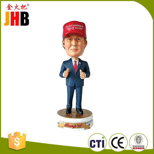 American Presidential Election resin bobble head trump