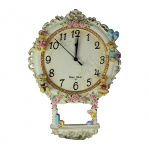 Clock With flower