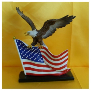 Eagle with American Flag