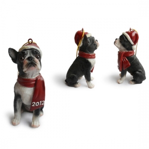 Boston Terrier  Christmas Tree Ornaments