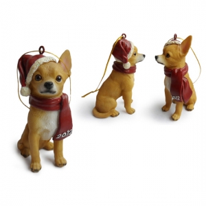 Chihuahua Christmas Tree Ornaments