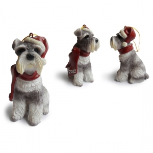 MIni schnauzer Christmas Tree Ornaments