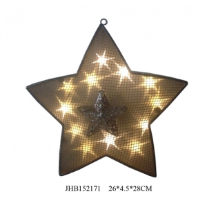  Iron big star solar light