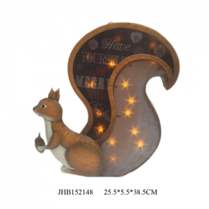 Iron squirrel led christmas lights