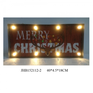 Merry Christmas iron Wall Decorations christmas Sign Plaque