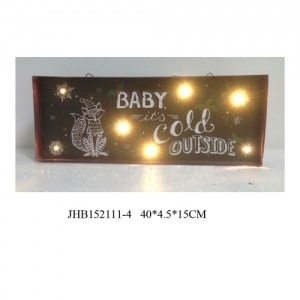Baby it's cold outside  iron Wall Decorations christmas Sign Plaque
