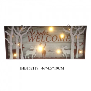 Joy christmas iron Wall Decoration plaque