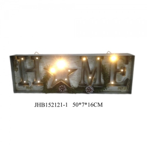 Hope christmas iron Wall Decoration plaque