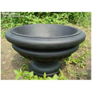 8H round fiber planter