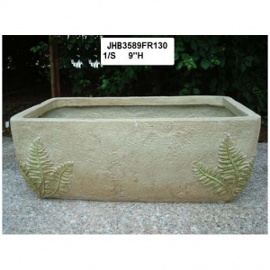 9 rectangle fiber planter