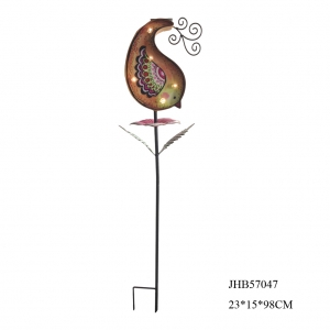 Metal Garden Bird Stake