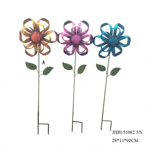  Metal Flower Decoration Garden Stakes