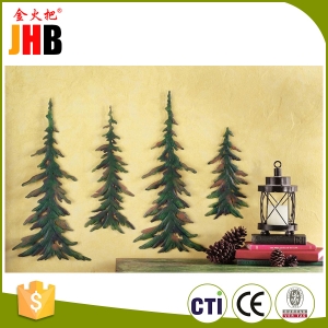 Evergreen Pine Tree Metal Wall Decor Set