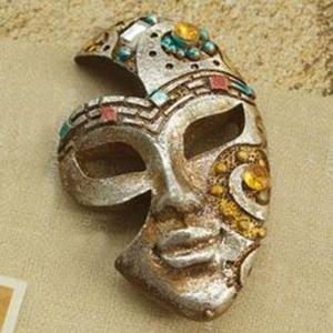 funny resin lady mask